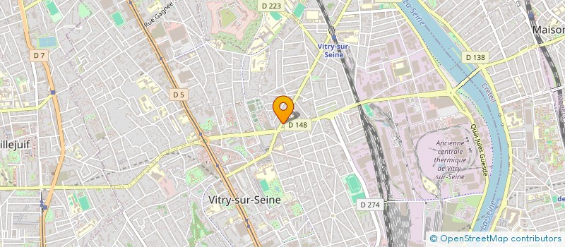 localisation de l'entreprise LES MAINS TUNISIENNES à VITRY-SUR-SEINE