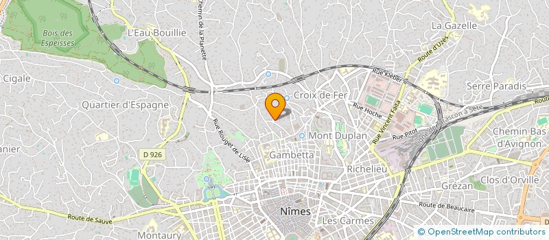 localisation de l'entreprise LES MAINS VERTES  NIMES