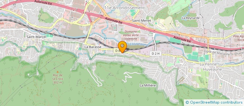 localisation de l'entreprise LES MAINS VERTES D'AIR BEL  MARSEILLE 11EME