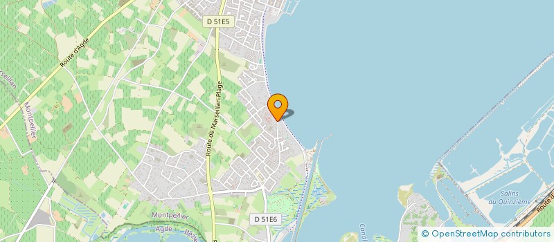 localisation de l'entreprise LES MAINS VERTES DE LA BELLE SCRIBOTE à MARSEILLAN