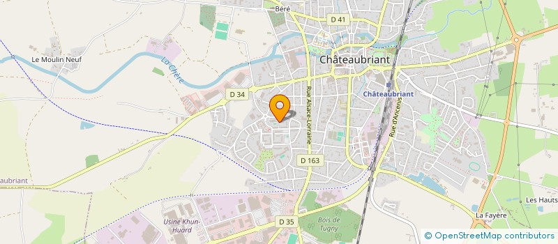 localisation de l'entreprise LES MAISON DE LA MEE à CHATEAUBRIANT