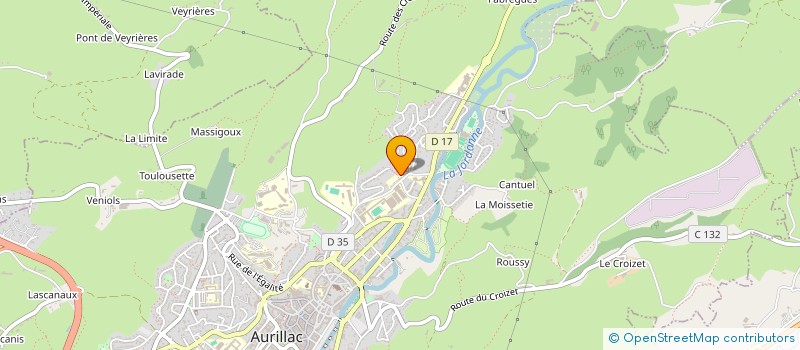 localisation de l'entreprise LES MAISONNEES D'AURILLAC à AURILLAC