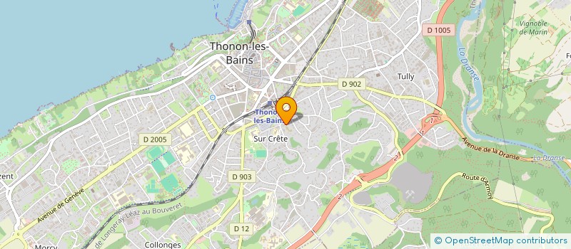 localisation de l'entreprise LES MAISONNEES DE THONON à THONON-LES-BAINS