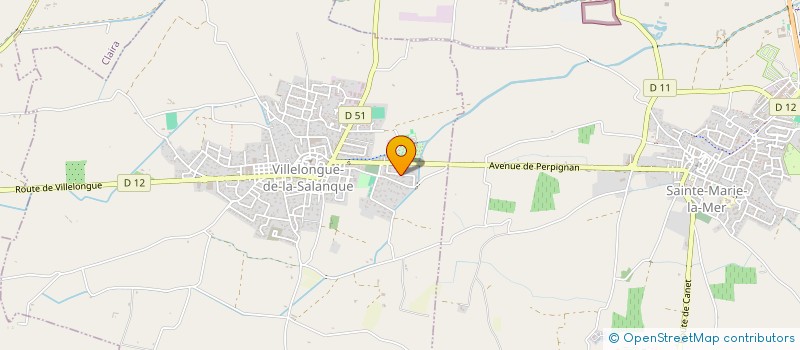 localisation de l'entreprise LES MAISONS A VIVRE  VILLELONGUE-DE-LA-SALANQUE