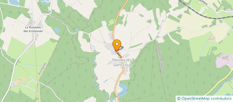 localisation de l'entreprise LES MAISONS ADLA  FLEUREY-LES-SAINT-LOUP