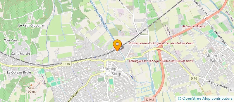 localisation de l'entreprise LES MAISONS AZUR  ENTRAIGUES-SUR-LA-SORGUE