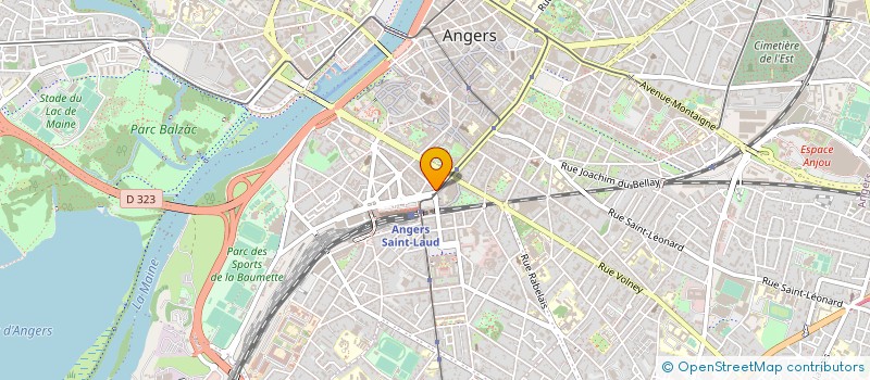 localisation de l'entreprise LES MAISONS BATIBAT à ANGERS