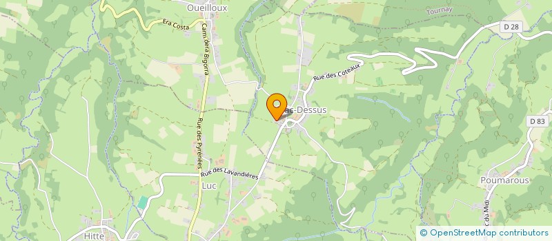 localisation de l'entreprise LES MAISONS BIGOURDANES  BARBAZAN-DEBAT