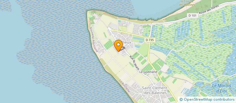 localisation de l'entreprise LES MAISONS BLANCHES DE L'ILE DE RE  SAINT-CLEMENT-DES-BALEINES