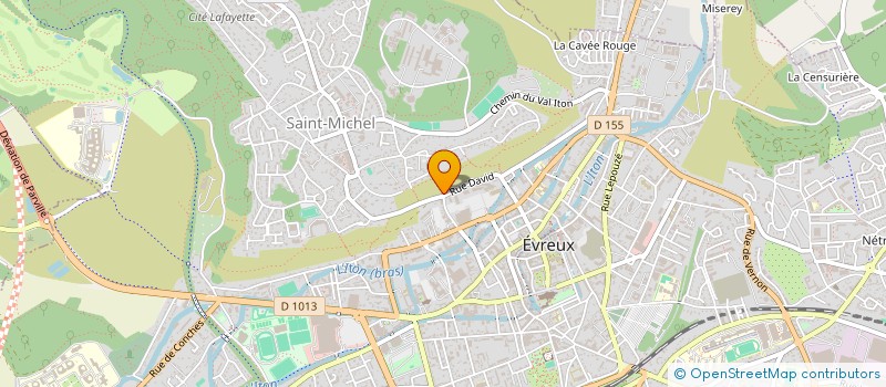 localisation de l'entreprise LES MAISONS BLEUES à EVREUX