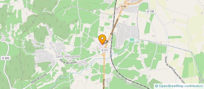 localisation de l'entreprise LES MAISONS BLEUES  SAINT-ALEXANDRE