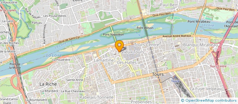 localisation de l'entreprise LES MAISONS BLEUES  TOURS