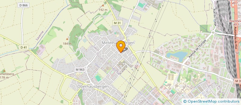 localisation de l'entreprise LES MAISONS BLEUES SCI  MITTELHAUSBERGEN