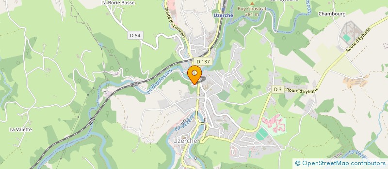 localisation de l'entreprise LES MAISONS BOSSIER  UZERCHE