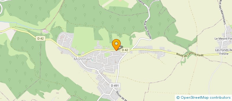 localisation de l'entreprise LES MAISONS COCCINELLE à MONTMAIN