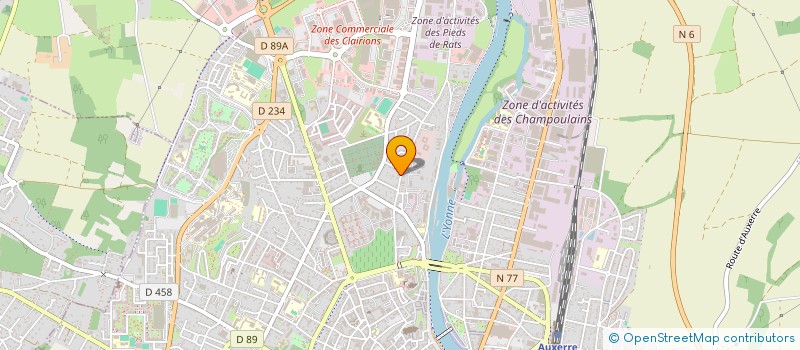 localisation de l'entreprise LES MAISONS D'ALMA  AUXERRE