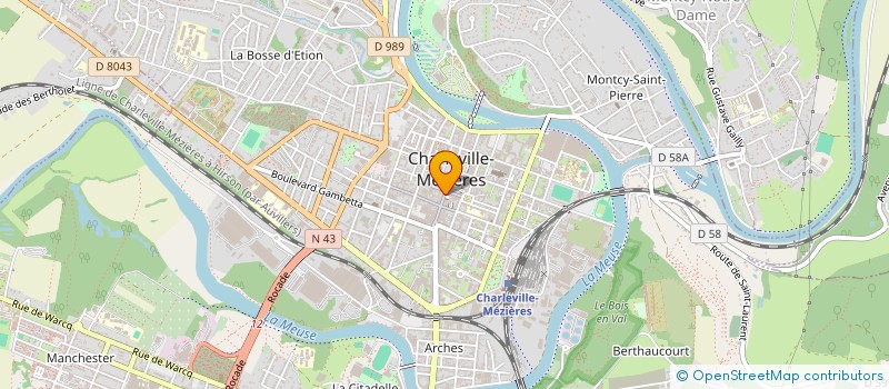 localisation de l'entreprise LES MAISONS D'ARDENNE à CHARLEVILLE-MEZIERES