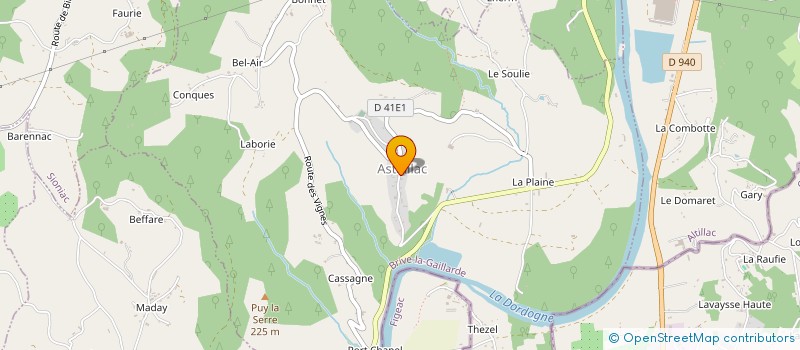 localisation de l'entreprise LES MAISONS D'ASTAILLAC  ASTAILLAC