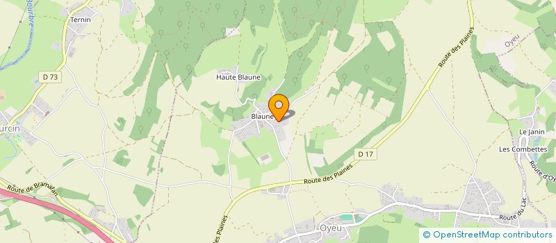 localisation de l'entreprise LES MAISONS D'AUJOURD'HUI  OYEU