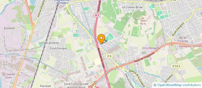 localisation de l'entreprise LES MAISONS D'ELA  SORGUES