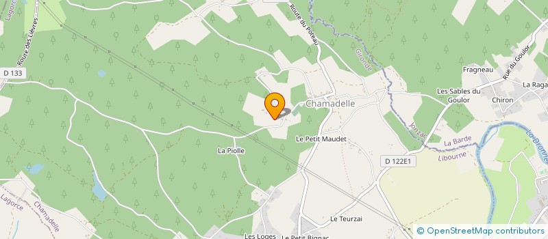 localisation de l'entreprise LES MAISONS D'ISAAC  SAINT-CHRISTOPHE-DE-DOUBLE