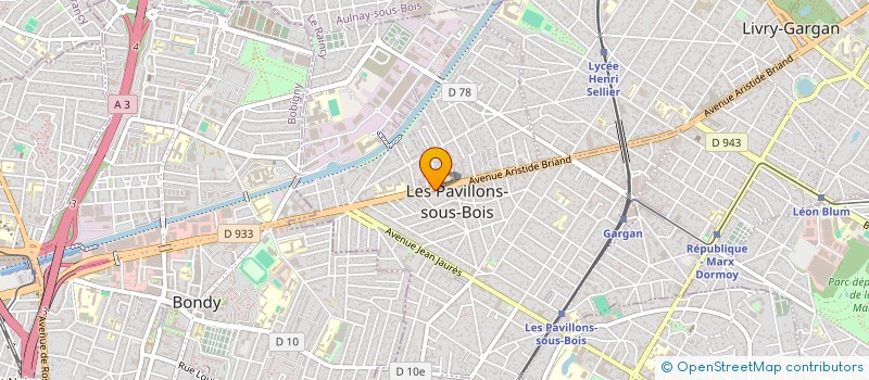 localisation de l'entreprise LES MAISONS DALIA à LES PAVILLONS-SOUS-BOIS
