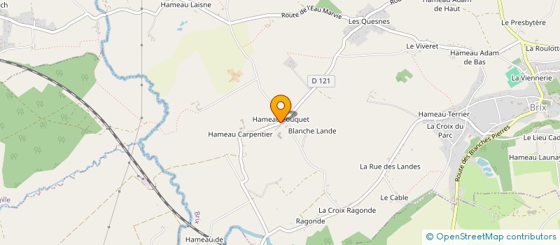 localisation de l'entreprise LES MAISONS DE BRIX  BRIX