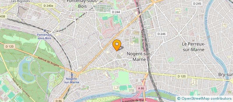 localisation de l'entreprise LES MAISONS DE CHLOE à NOGENT-SUR-MARNE