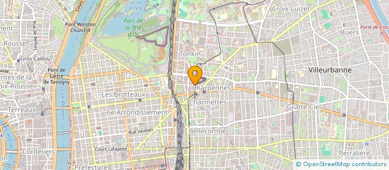 localisation de l'entreprise LES MAISONS DE CLAIRE  VILLEURBANNE