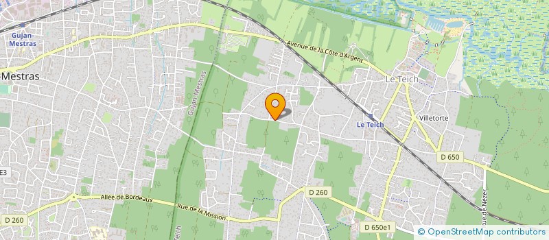 localisation de l'entreprise LES MAISONS DE JAMES  LE TEICH