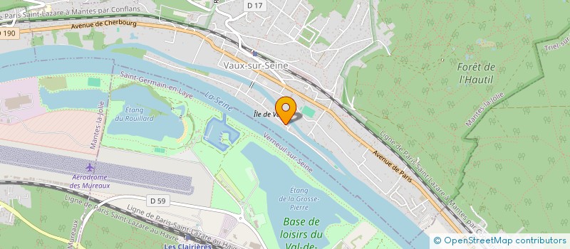 localisation de l'entreprise LES MAISONS DE JULIE  VAUX-SUR-SEINE