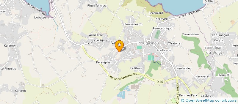 localisation de l'entreprise LES MAISONS DE KERMAGALL  PLOUGASNOU