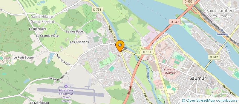 localisation de l'entreprise LES MAISONS DE L ABBAYE  SAUMUR
