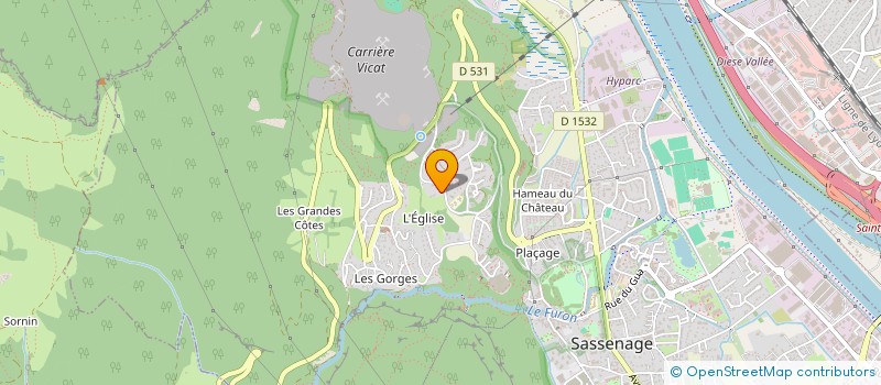 localisation de l'entreprise LES MAISONS DE L'ATELIER GROLL  SASSENAGE