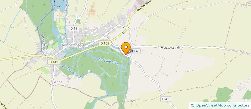 localisation de l'entreprise LES MAISONS DE LA DIVE  MONCONTOUR