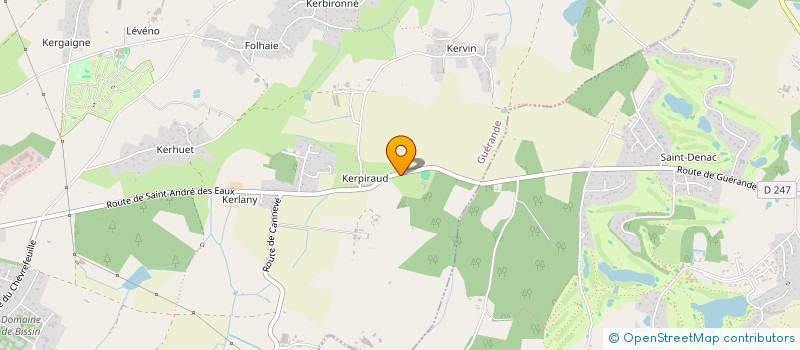 localisation de l'entreprise LES MAISONS DE LESSAC  GUERANDE