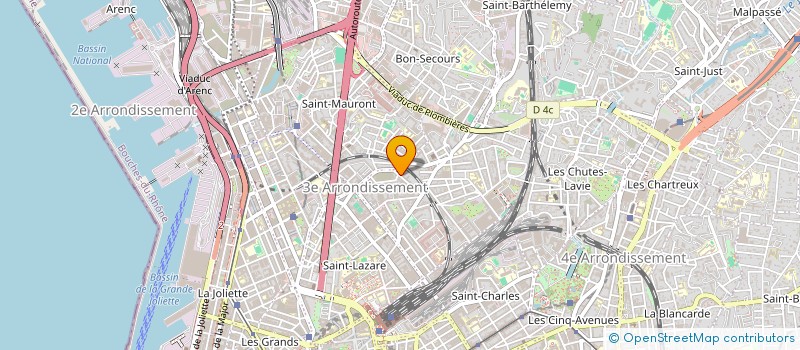 localisation de l'entreprise LES MAISONS DE MARINE à MARSEILLE