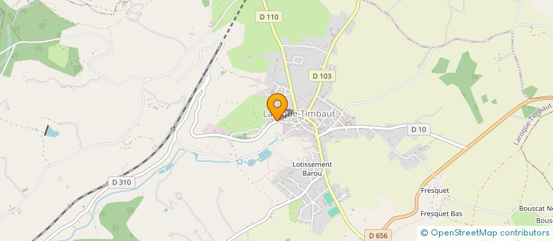 localisation de l'entreprise LES MAISONS DE MARTINE ET MICHEL  LAROQUE-TIMBAUT