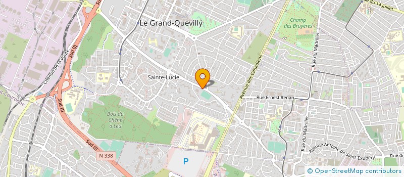 localisation de l'entreprise LES MAISONS DE NORMANDIE  LE GRAND-QUEVILLY