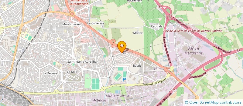 localisation de l'entreprise LES MAISONS DE PROVENCE  BEZIERS