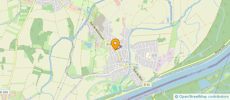 localisation de l'entreprise LES MAISONS DE SABINE  RHINAU