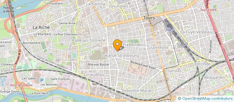 localisation de l'entreprise LES MAISONS DE TRADITION 1 à TOURS
