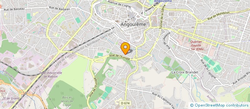 localisation de l'entreprise LES MAISONS DE VECHARI à ANGOULEME