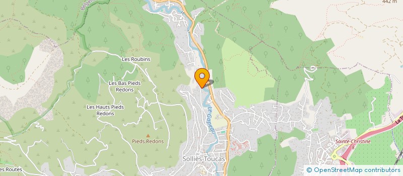 localisation de l'entreprise LES MAISONS DE YOLANDE  SOLLIES-TOUCAS