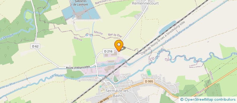 localisation de l'entreprise LES MAISONS DU BIEN-ETRE  SERMAIZE-LES-BAINS