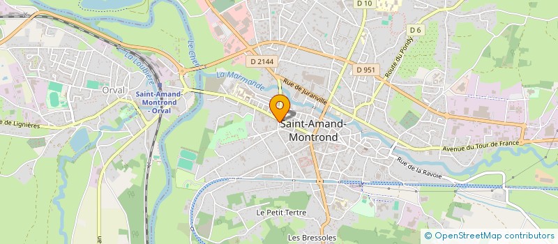 localisation de l'entreprise LES MAISONS DU BOISCHAUT  SAINT-AMAND-MONTROND