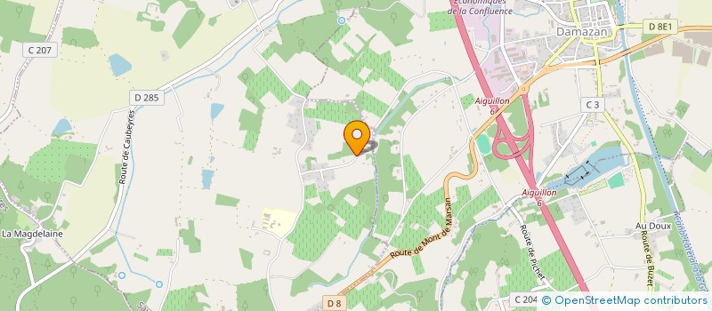 localisation de l'entreprise LES MAISONS DU CONFLUENT  SAINT-LEON