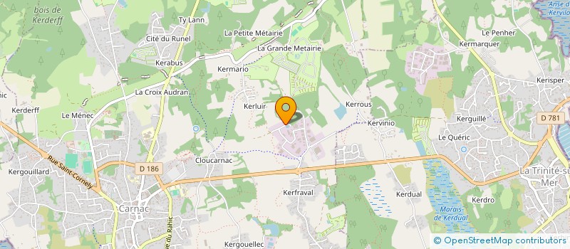 localisation de l'entreprise LES MAISONS DU GOUERCH  CARNAC