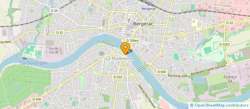localisation de l'entreprise LES MAISONS DU PERIGORD à BERGERAC