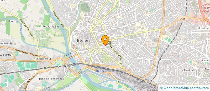 localisation de l'entreprise LES MAISONS DU SOLEIL à BEZIERS